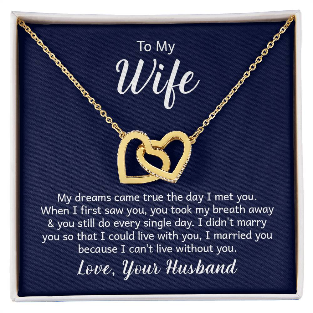 Valentine's Day Interlocking Hearts Necklace