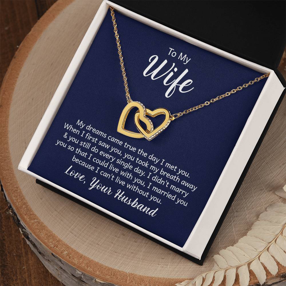 Valentine's Day Interlocking Hearts Necklace