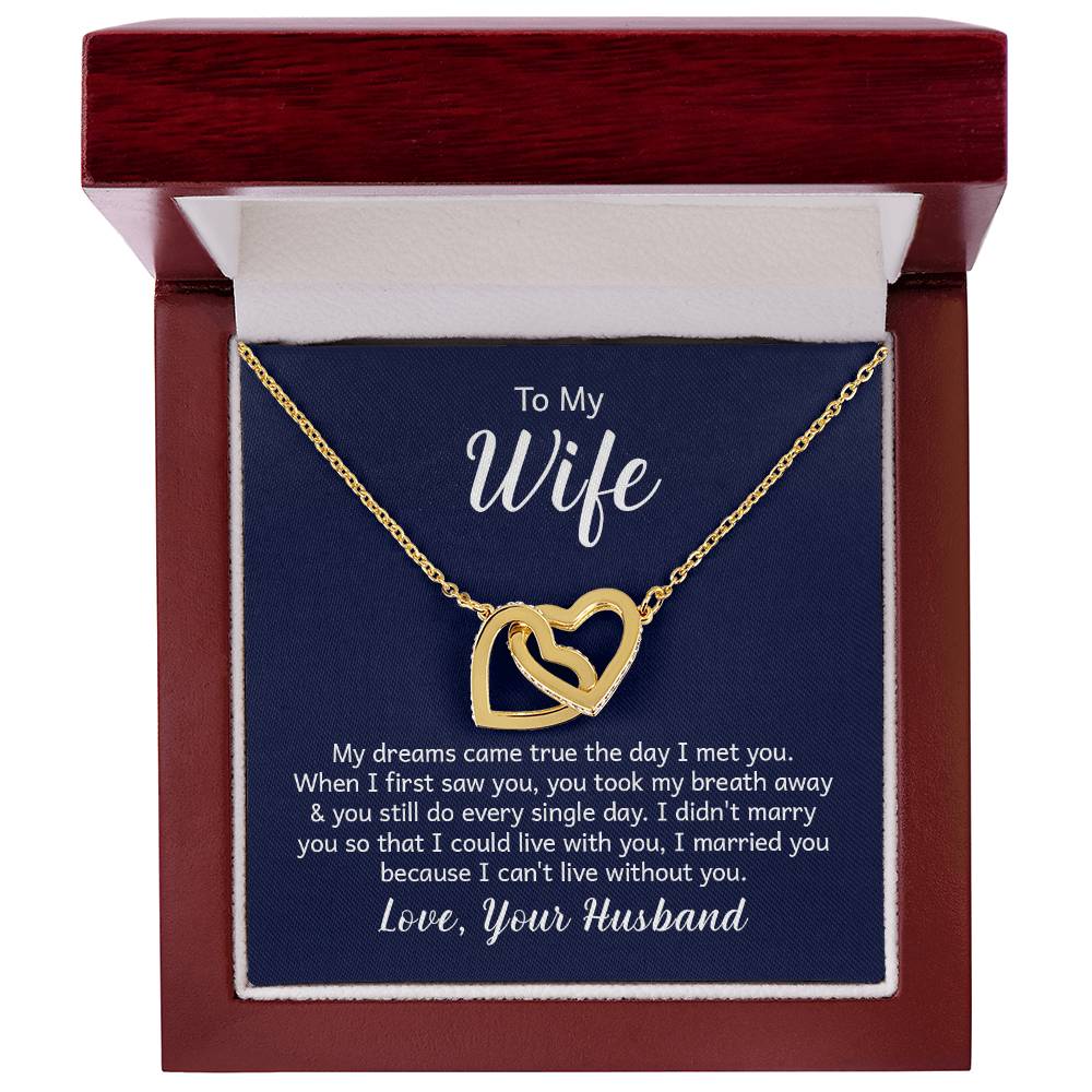 Valentine's Day Interlocking Hearts Necklace