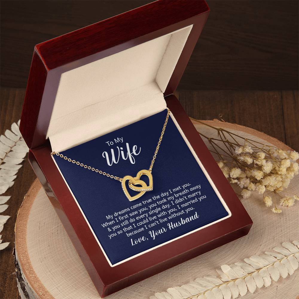 Valentine's Day Interlocking Hearts Necklace
